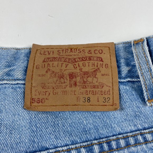 Vintage Y2K Levi's 560 Loose Fit Tapered Leg Jeans Mens 38 x 32 Fits 36.5 x 32 - Picture 7 of 15